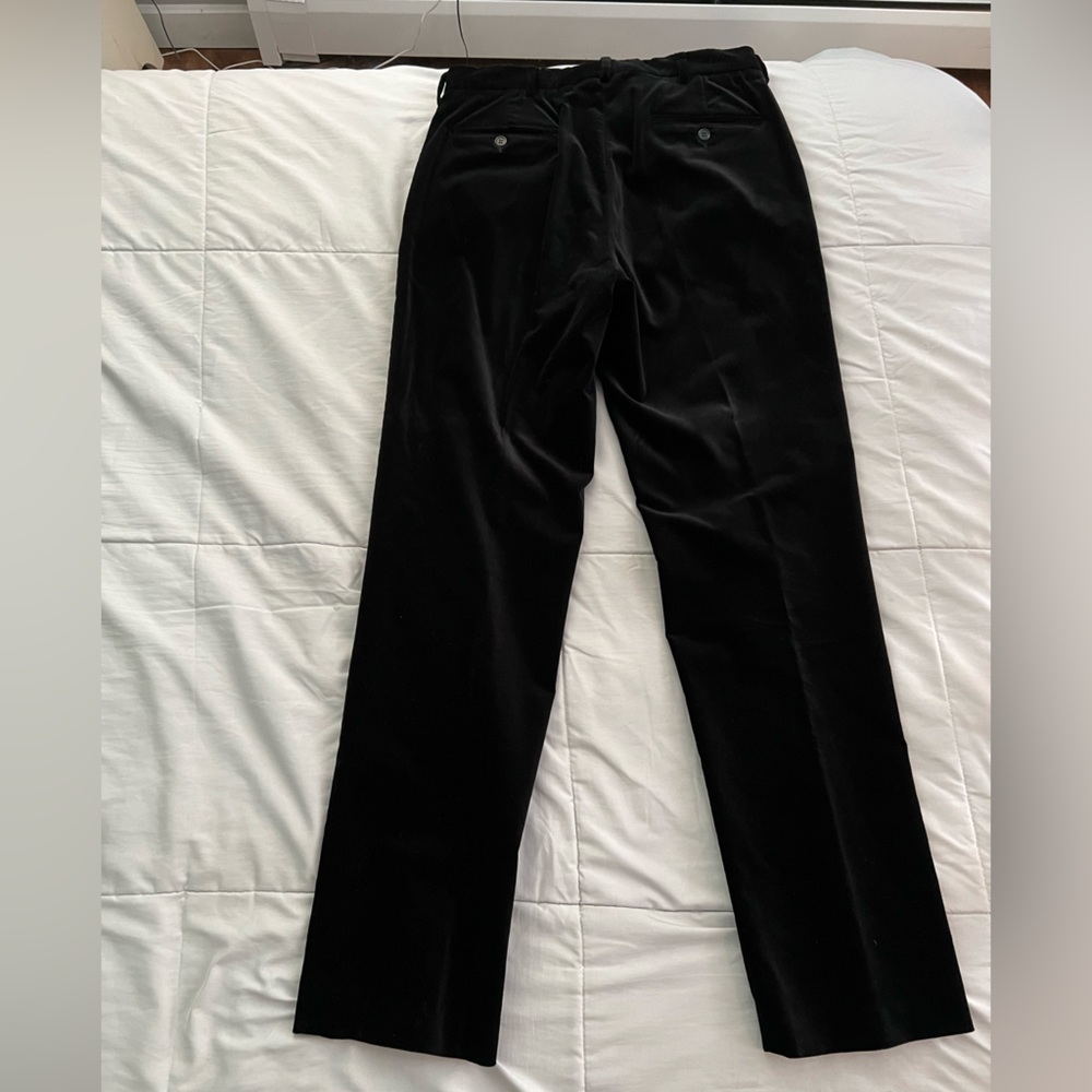 DKNY men’s black velvet pants size 33